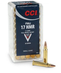 CCI Ammunition 17 Hornady Magnum Rimfire (HMR) 20 Grain Full Metal Jacket 500 rounds