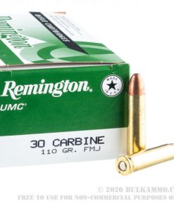 Remington UMC Ammunition 30 Carbine 110 Grain Full Metal Jacket 500 rounds