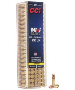 CCI Ammunition Mini-Mag .22 Long Rifle 36 grain Copper Plated Hollow Point Rimfire Ammunition 500
