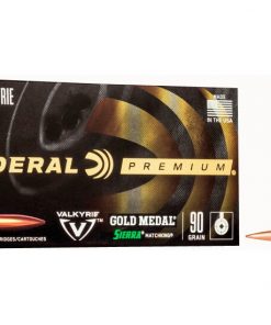 Federal Premium Gold Medal Sierra MatchKing .224 Valkyrie 77 Grain Tipped MatchKing Brass Cased Centerfire Rifle Ammunition GM224VLKTMK Caliber: .224 Valkyrie, Number of Rounds: 500