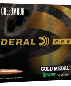 Federal Premium GOLD MEDAL SIERRA MATCHKING 6mm Creedmoor 107 grain Sierra MatchKing Boat Tail Hollow Point Centerfire Rifle Ammunition 500 ROUNDS