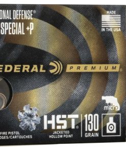 Federal Premium Centerfire Handgun Ammunition .38 Special +P 130 grain HST Jacketed Hollow Point Centerfire Pistol Ammunition 500 ROUNDS