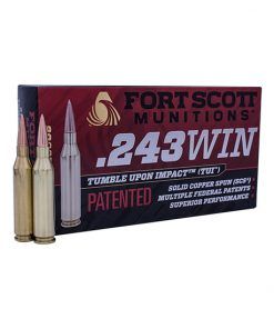 Fort Scott Munitions 243 WINCHESTER 80 Grain Centerfire Rifle Ammunition 243-080-SCV Caliber: .243 Winchester, Number of Rounds: 500