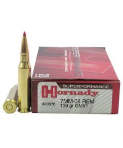 Hornady Superformance 7mm-08 Remington 139 Grain Gilding Metal eXpanding Centerfire Rifle Ammunition 80576 Caliber: 7mm-08 Remington, Number of Rounds: 500