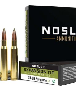 Nosler .30-06 Springfield 180 Grain E-Tip Lead-Free Brass Cased Centerfire Rifle Ammunition 40037 Caliber: .30-06 Springfield, Number of Rounds: 500