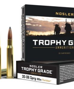 Nosler .30-06 Springfield Partition 180 grain Brass Cased Rifle Ammunition 46142 Caliber: .30-06 Springfield, Number of Rounds: 500