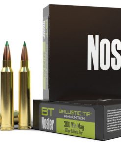 Nosler .300 Winchester Magnum 180 Grain Ballistic Tip Brass Cased Centerfire Rifle Ammunition 500 ROUNDS