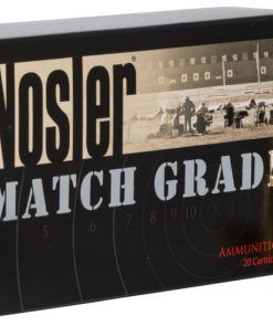 Nosler Match Grade 6.5mm Grendel 123 Grain Hollow Point Boat Tail Brass Cased Centerfire Rifle Ammunition 500 RDS