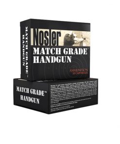 Nosler Match Grade 185 Grain .45 ACP Jacketed Hollow Point Brass Cased Cased Pistol Ammunition 500 ROUNDS