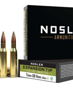 Nosler 7mm-08 Remington E-Tip 140 grain Brass Cased Rifle Ammunition 40033 Caliber: 7mm-08 Remington, Number of Rounds: 500