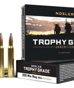 Nosler Trophy Grade 300 Win mag 180gr Partition Brass Centerfire Shotgun Ammunition