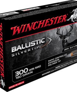Winchester BALLISTIC SILVERTIP .300 Winchester Magnum 180 grain Fragmenting Polymer Tip Brass Cased Centerfire Rifle Ammunition 500 ROUNDS