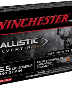 Winchester BALLISTIC SILVERTIP 6.5 Creedmoor 140 grain Fragmenting Polymer Tip Centerfire Rifle Ammunition 500 ROUNDS
