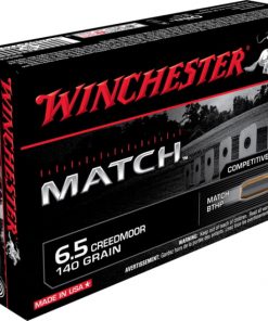 Winchester MATCH 6.5 Creedmoor 140 grain Boat Tail Hollow Point Centerfire Rifle Ammunition 500 ROUNDS
