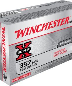 Winchester SUPER-X HANDGUN .357 Magnum 158 grain Jacketed Soft Point Centerfire Pistol Ammunition X3575P Caliber: .357 Magnum, Number of Rounds: 500