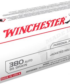 Winchester SUPER-X HANDGUN .380 ACP 95 grain Jacketed Hollow Point Centerfire Pistol Ammunition USA380JHP Caliber: .380 ACP, Number of Rounds: 500