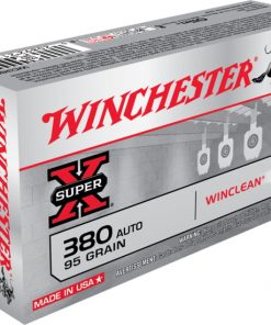 Winchester SUPER-X HANDGUN .380 ACP 95 grain WinClean Enclosed Base Brass Cased Centerfire Pistol Ammunition WC3801 Caliber: .380 ACP, Number of Rounds: 500