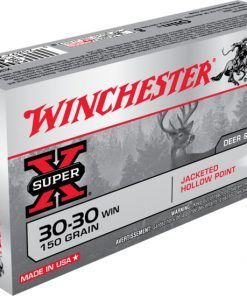 Winchester SUPER-X RIFLE .30-30 Winchester 150 grain Jacketed Hollow Point Brass Cased Centerfire Rifle Ammunition 500 RDS