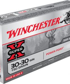 Winchester SUPER-X RIFLE .30-30 Winchester 150 grain Power-Point Brass Cased Centerfire Rifle Ammunition X30306 Caliber:  500 RDS