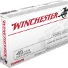 WINCHESTER .45 ACP 230 grain Jacketed Hollow Point Centerfire Pistol Ammunition 500 ROUNDS